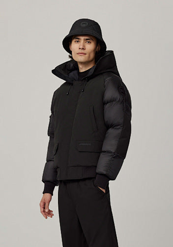 Canada Goose Men's Hooded Jacket with Quilted Sleeves