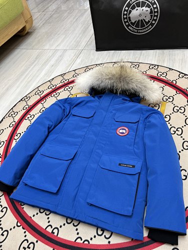 Canada Goose Kids' Hooded Parka with Four Flap Pockets