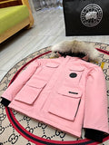 Canada Goose Kids' Hooded Parka with Four Flap Pockets