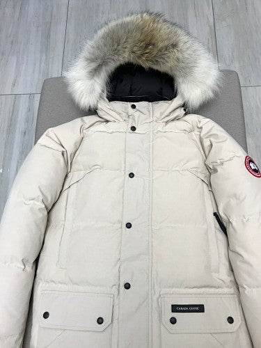 Canada Goose Long Quilted Hooded Parka with Flap Pockets