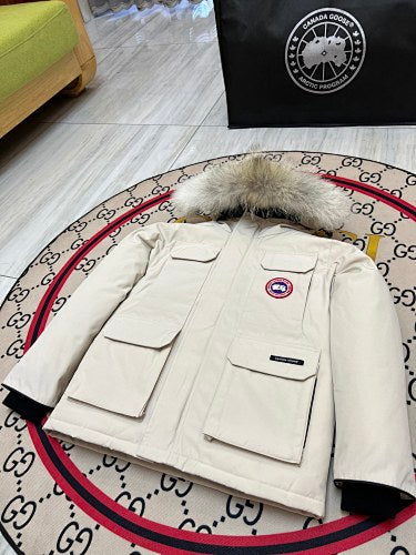 Canada Goose Kids' Hooded Parka with Four Flap Pockets