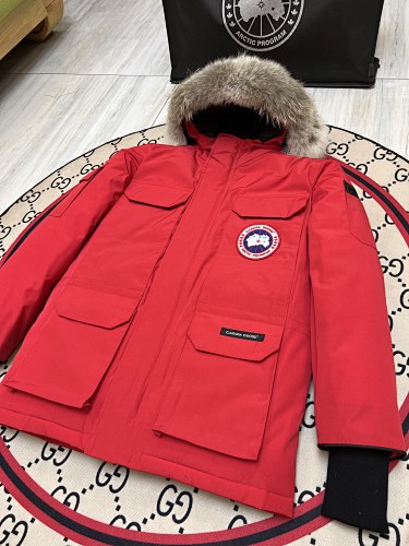 Canada Goose Unisex Hooded Parka with Four Flap Pockets