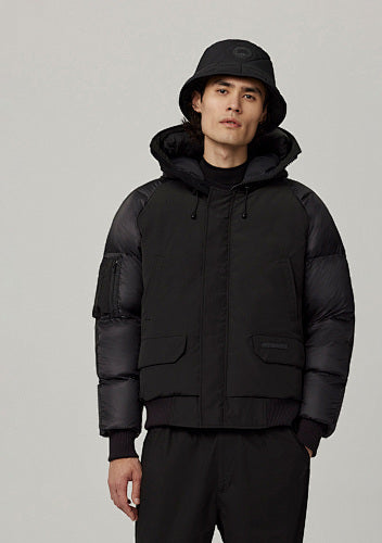 Canada Goose Men's Hooded Jacket with Quilted Sleeves