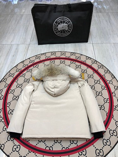 Canada Goose Kids' Hooded Parka with Four Flap Pockets