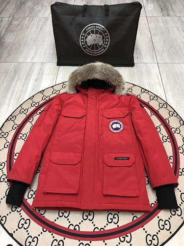Canada Goose Unisex Hooded Parka with Four Flap Pockets
