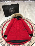 Canada Goose Unisex Long Hooded Parka with Trimmed Hood
