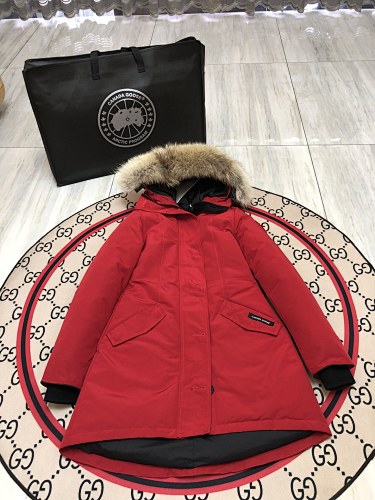 Canada Goose Unisex Long Hooded Parka with Trimmed Hood