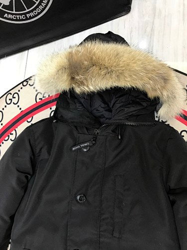 Canada Goose Unisex Hooded Parka with Button-Front Placket
