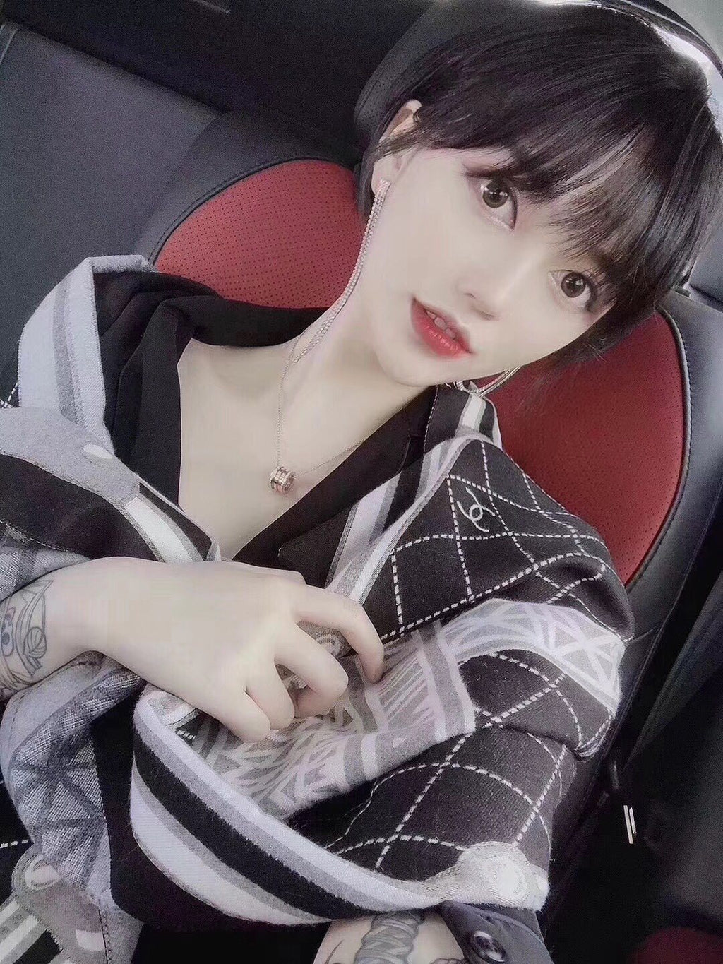 Chanel Eiffel Tower Grid Scarf