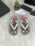 Prada Multicolor Print Flip-Flops
