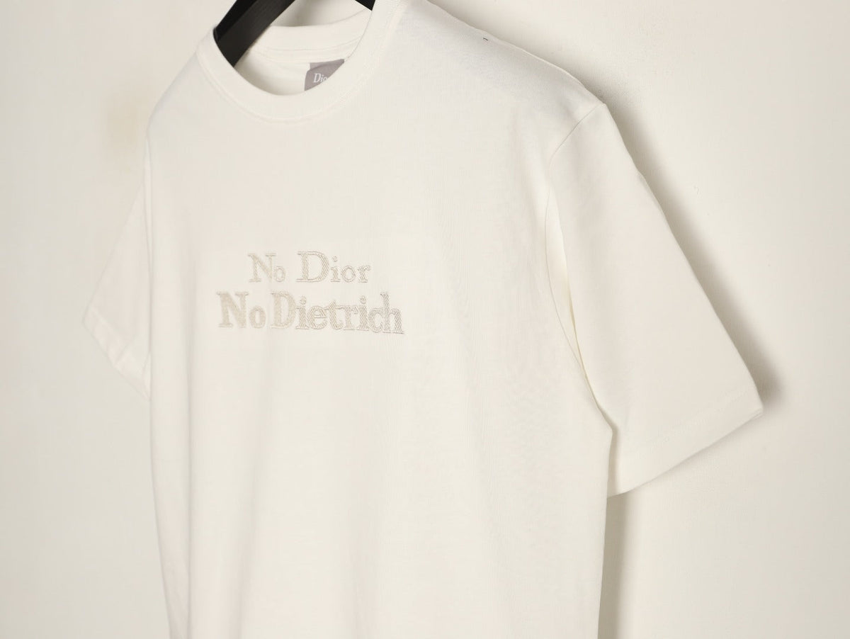 Dior No Dior No Dietrich Text T-Shirt - Off-White